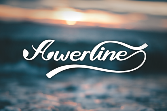 Awerline: A Delicate Script Typeface for Editorial Design