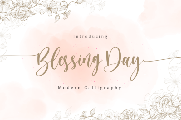 Blessing Day: A Delicate Handwritten Typeface for Boutique Brands