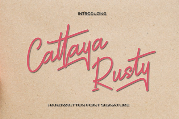 Cattaya Rusty: The Handwritten Typeface for Authentic Brand Identity