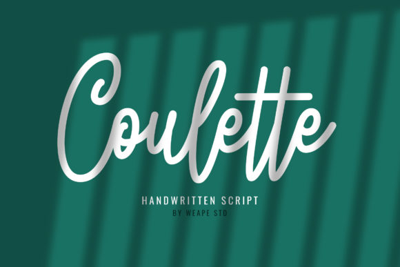 Coulette: A Handwritten Typeface for Elegant Brand Identity