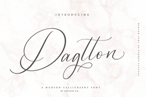 Dagtton Typeface: A Designer’s Take on Elegant Handwritten Branding