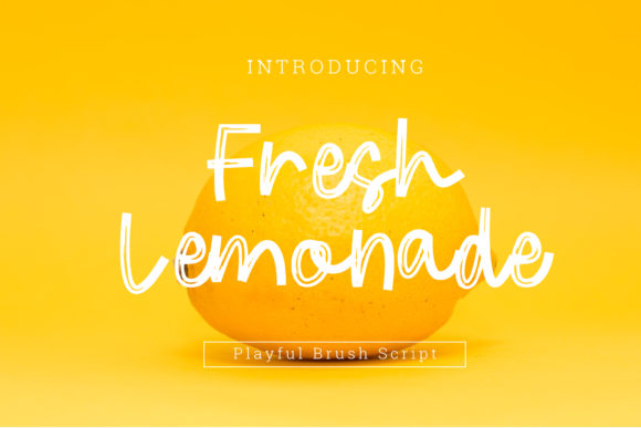 Fresh Lemonade Typeface: A Handwritten Script for Handmade Brands