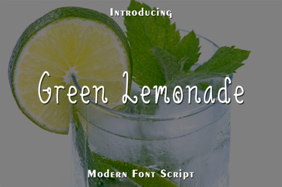 Green Lemonade: A Stylish Script Font for Elegant Branding