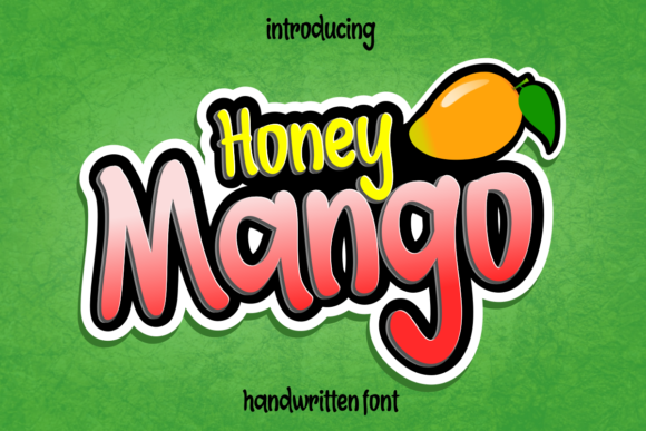 Honey Mango: The Sweet Handwritten Typeface for Handmade Brands