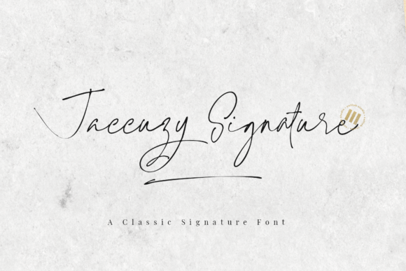 Jaccuzy Signature: A Handwritten Typeface for Modern Digital Branding