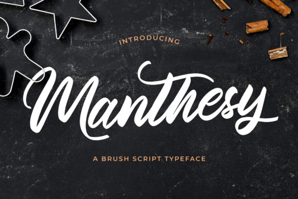 Manthesy: A Flowing Handwritten Typeface for Elegant Brand Identity