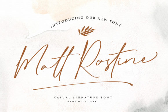 Matt Rostine: Elevating Digital Brand Identity with Elegant Script Typography