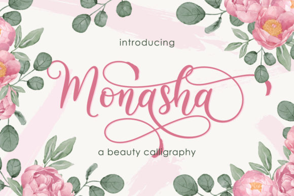Monasha: A Handwritten Typeface for Elegant Web Design