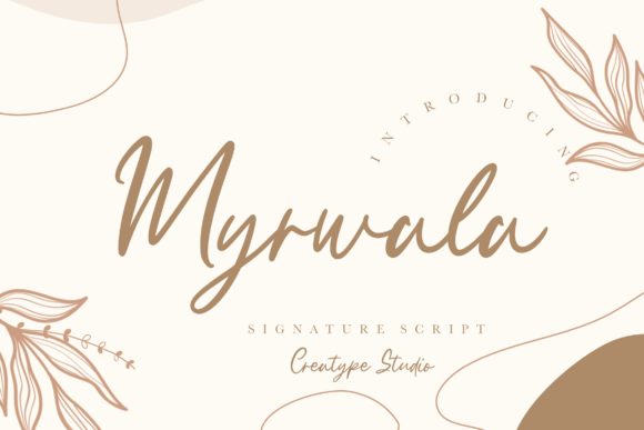 Myrwala Typeface: A Relaxed Handwritten Font for Modern Branding