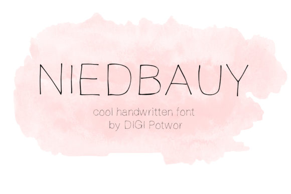 Niedbauy: The Handwritten Typeface for Authentic Brand Identity