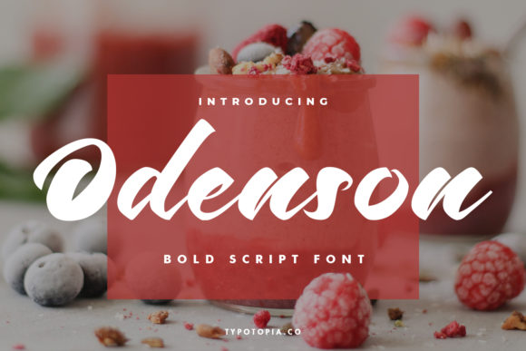 Odenson Typeface: A Designer’s Take on Elegant Handwritten Branding
