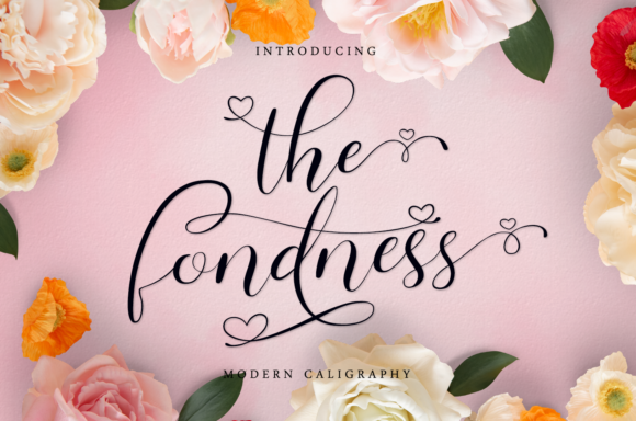 The Fondness: A Script Amp Typeface for Polished Brand Identity