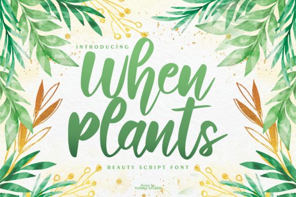 When Plants Typeface: A Designer’s Review for Campaign Visuals