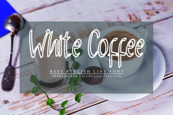 White Coffee Typeface: A Handwritten Script for Elegant Branding