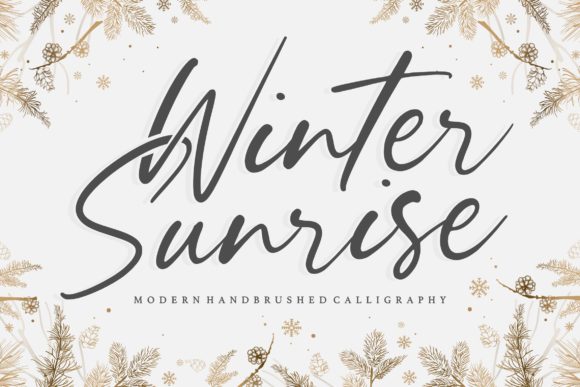 Winter Sunrise: A Handwritten Typeface Review for Brand Identity